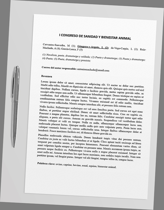 Normas para el envío de Resúmenes de Comunicaciones